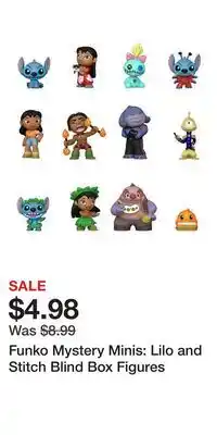 Game Stop Funko Mystery Minis: Lilo and Stitch Blind Box Figures offer