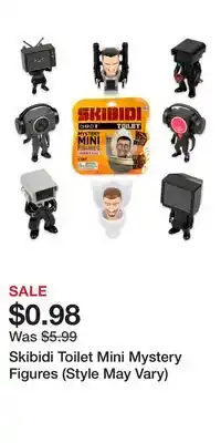 Game Stop Skibidi Toilet Mini Mystery Figures (Style May Vary) offer