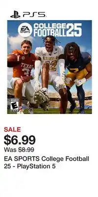 Game Stop EA SPORTS College Football 25 - PlayStation 5 offer