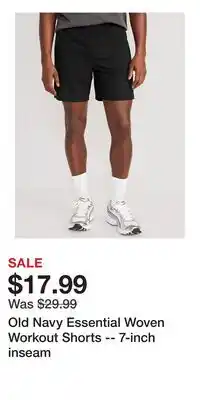 Old Navy Old Navy Essential Woven Workout Shorts -- 7-inch inseam offer