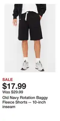 Old Navy Old Navy Rotation Baggy Fleece Shorts -- 10-inch inseam offer