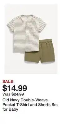Old Navy Old Navy Double-Weave Pocket T-Shirt and Shorts Set for Baby offer