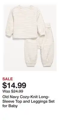 Old Navy Old Navy Cozy-Knit Long-Sleeve Top and Leggings Set for Baby offer
