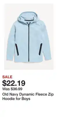 Old Navy Old Navy Dynamic Fleece Zip Hoodie for Boys offer