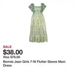 Belk Bonnie Jean Girls 7-16 Flutter Sleeve Maxi Dress offer