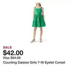 Belk Counting Daisies Girls 7-16 Eyelet Corset offer