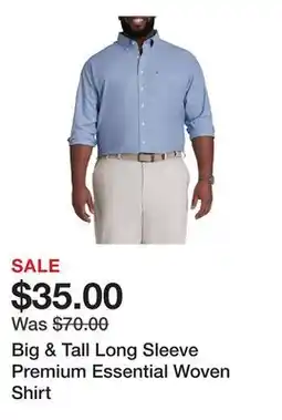 Belk Big & Tall Long Sleeve Premium Essential Woven Shirt offer
