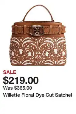 Belk Willette Floral Dye Cut Satchel offer
