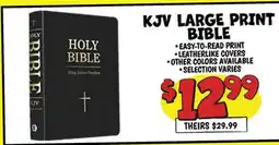 Ollie's KJV LARGE PRINT BIBLE offer