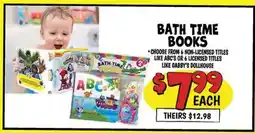 Ollie's BATH TIME BOOKS offer