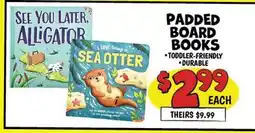 Ollie's PADDED BOARD BOOKS offer