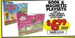 Ollie's BOOK & MAGNETIC PLAYSETS offer