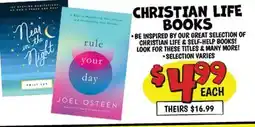 Ollie's CHRISTIAN LIFE BOOKS offer