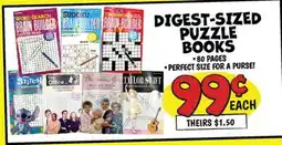 Ollie's DIGEST-SIZED PUZZLE BOOKS offer
