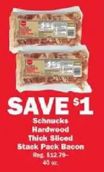 Schnucks Schnucks Hardwood Thick Sliced Stack Pack Bacon offer