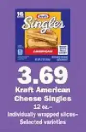 Schnucks Kraft American Cheese Singles offer