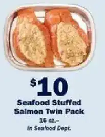 Schnucks Seafood Stuffed Salmon Twin Pack offer