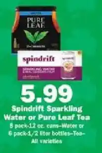 Schnucks Spindrift Sparkling Water or Pure Leaf Tea offer