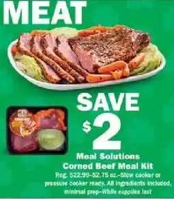 Schnucks Meal Solutions Corned Beef Meal Kit offer