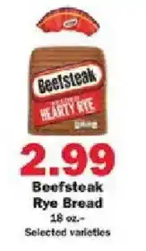 Schnucks Beefsteak Rye Bread offer