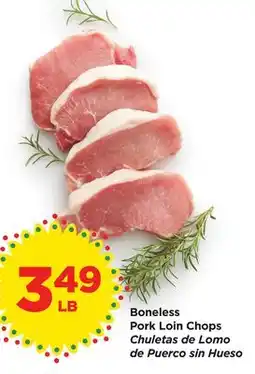 Food 4 Less Boneless Pork Loin Chops offer