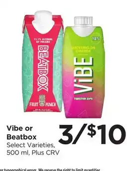 Food 4 Less Vibe or Beatbox offer