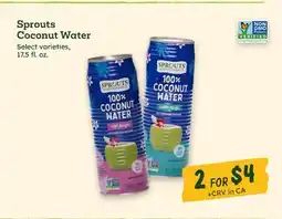 Sprouts Farmers Market Sprouts Coconut Water offer