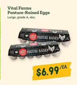 Sprouts Farmers Market Vital Farms Pasture-Raised Eggs offer