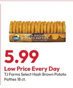 Stater Bros TJ Farms Select Hash Brown Potato Patties offer