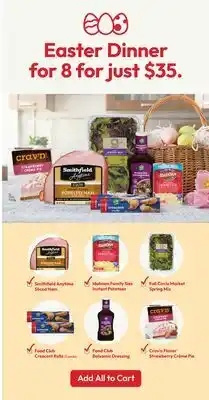 Stater Bros Easter Dinner for $35 : Add All to Cart offer