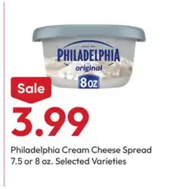 Stater Bros Philadelphia Cream Cheese Spread offer