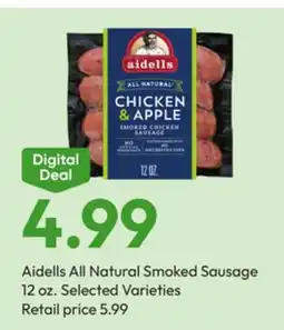 Stater Bros Aidells All Natural Smoked Sausage offer