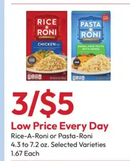 Stater Bros Rice-A-Roni or Pasta-Roni offer