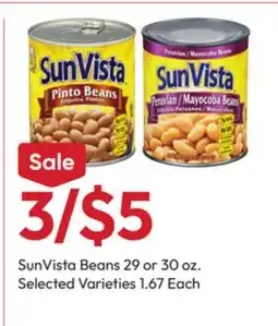 Stater Bros SunVista Beans offer