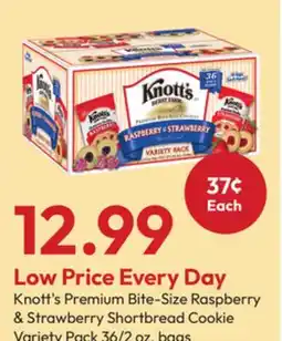 Stater Bros Knott's Premium Bite-Size Raspberry & Strawberry Shortbread Cookie Variety Pack offer