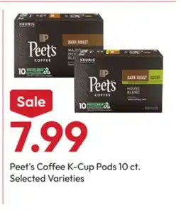 Stater Bros Peet's Coffee K-Cup Pods offer