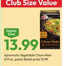 Stater Bros Ajinomoto Vegetable Chow Mein offer