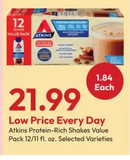 Stater Bros Atkins Protein-Rich Shakes offer