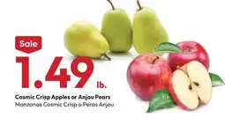 Stater Bros Cosmic Crisp Apples or Anjou Pears offer