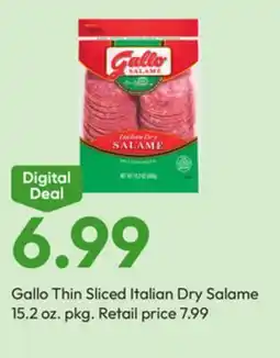 Stater Bros Gallo Thin Sliced Italian Dry Salame offer