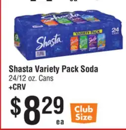 Smart & Final Shasta Variety Pack Soda offer