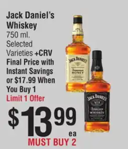 Smart & Final Jack Daniel's Whiskey offer