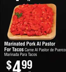 Smart & Final Marinated Pork Al Pastor For Tacos offer