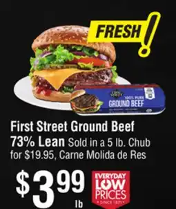 Smart & Final First Street Ground Beef 73% Lean offer