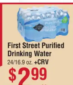 Smart & Final First Street Purified Drinking Water offer