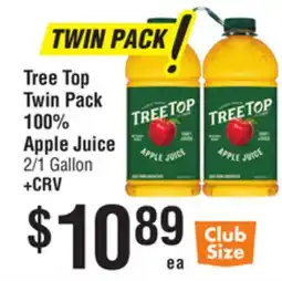 Smart & Final Tree Top Twin Pack 100% Apple Juice offer