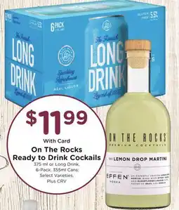 Ralphs On The Rocks Ready to Drink Cockails offer