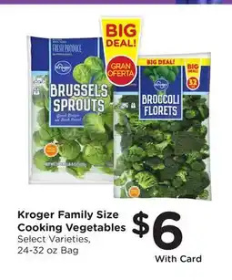 Ralphs Kroger Family Size Cooking Vegetables offer