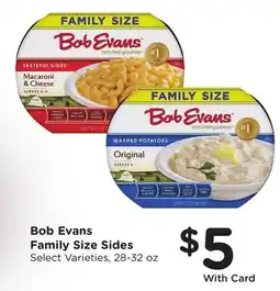 Ralphs Bob Evans Family Size Sides offer