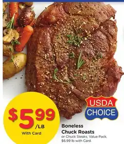 Ralphs Boneless Chuck Roasts offer